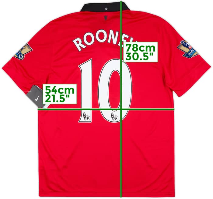 2013-14 Manchester United Home Shirt Rooney #10 (L)