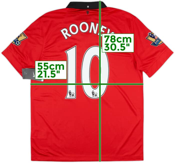2013-14 Manchester United Home Shirt Rooney #10 (L)