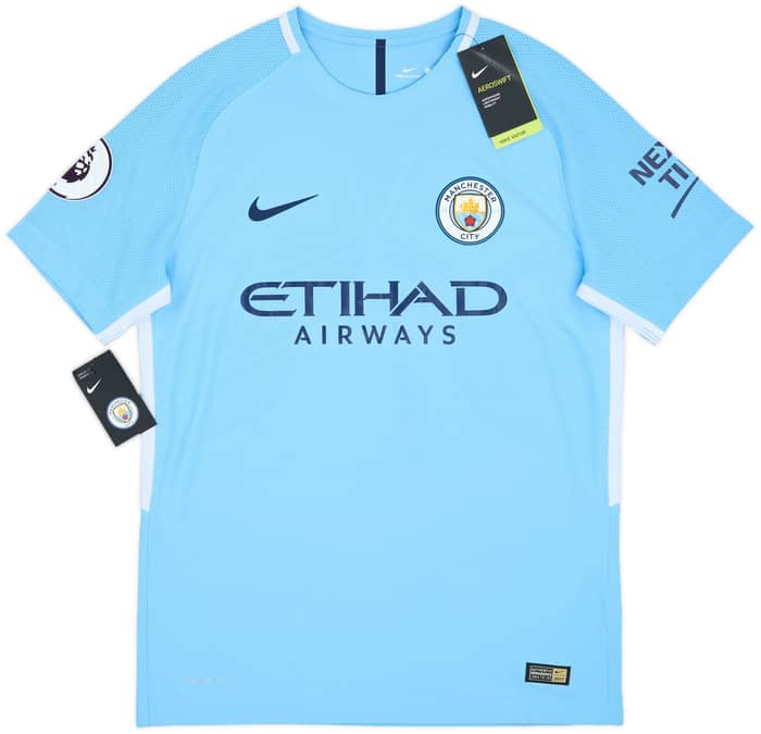 2017-18 Manchester City Authentic Home Shirt Laporte #14 (L)