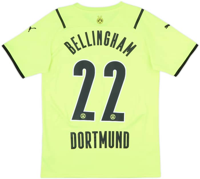 2021-22 Borussia Dortmund European Home Shirt Bellingham #22 - 9/10 - (S)