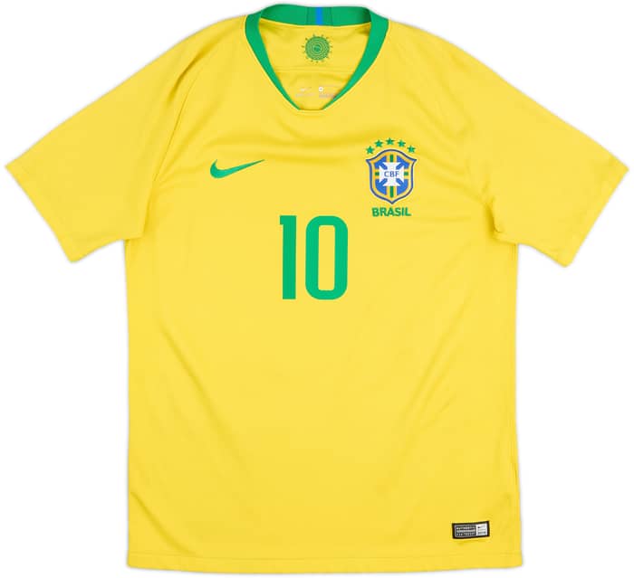 2018-19 Brazil Home Shirt Neymar #10 - 6/10 - (M)