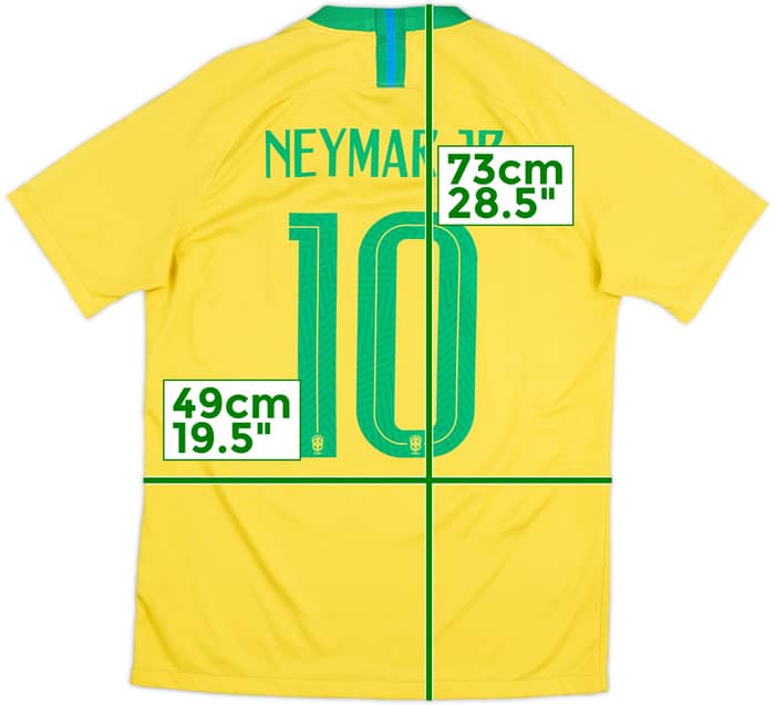 2018-19 Brazil Home Shirt Neymar #10 - 6/10 - (M)