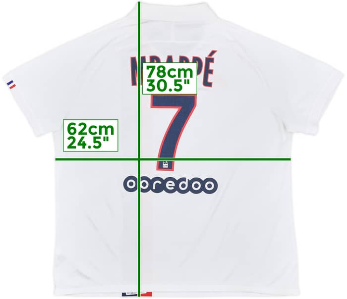 2019-20 Paris Saint-Germain Authentic Third Shirt Mbappe #7 - 9/10 - (XXL)