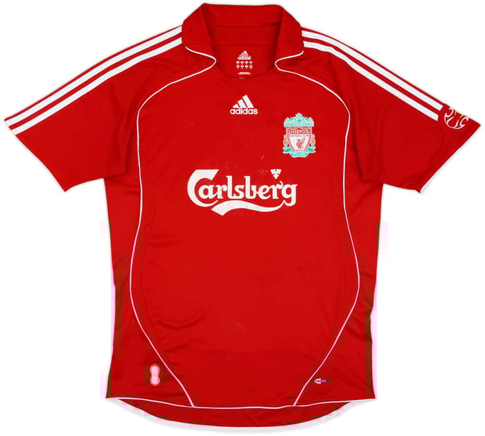 2006-08 Liverpool Home Shirt Gerrard #8 - 6/10 - (M)