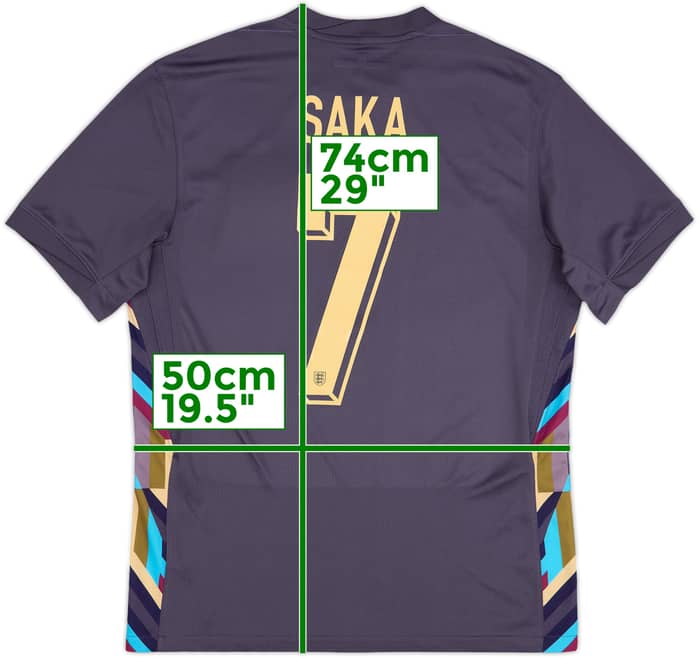 2024-26 England Away Shirt Saka #7 - 10/10 - (M)