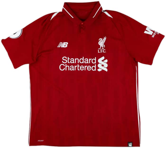 2018-19 Liverpool Home Shirt Virgil #4 - 8/10 - (L)