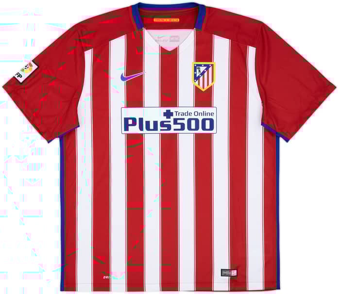 2015-16 Atletico Madrid Home Shirt Griezmann #7 - 8/10 - (XL)