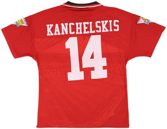 1994-96 Manchester United Home Shirt Kanchelskis #14 - 8/10 - (M)
