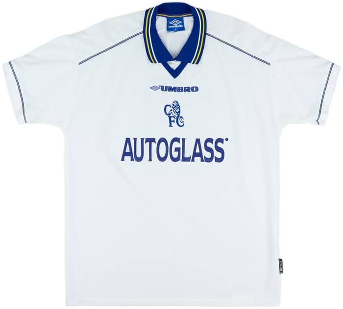 1998-00 Chelsea Away Shirt Zola #25 - 8/10 - (XL)