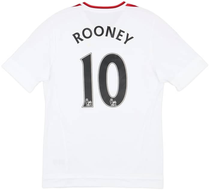 2015-16 Manchester United Authentic Away Shirt Rooney #10 - 9/10 - (L)