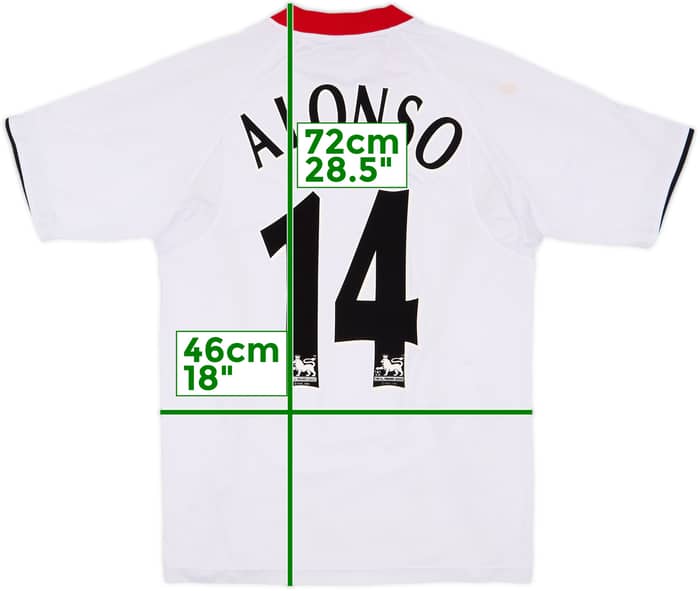 2005-06 Liverpool Away Shirt Alonso #14 - 7/10 - (S)