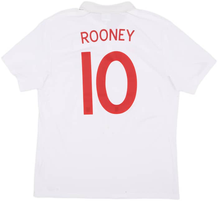 2009-10 England 'South Africa' Home Shirt Rooney #10 - 7/10 - (L)
