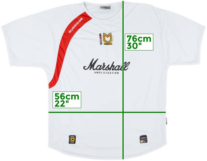 2006-07 MK Dons Home Shirt - 7/10 - (L)