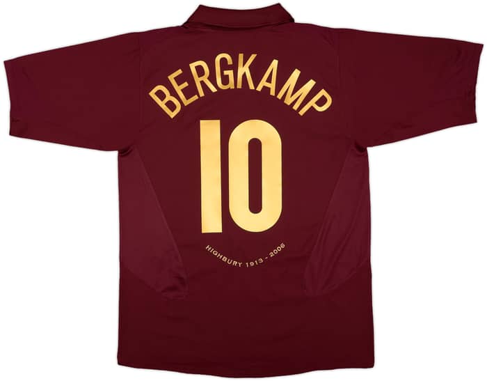 2005-06 Arsenal Home Shirt Bergkamp #10 - 10/10 - (L)