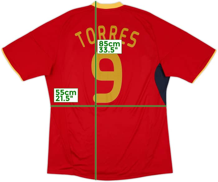 2009 Spain Home Shirt Torres #9 - 8/10 - (XL)