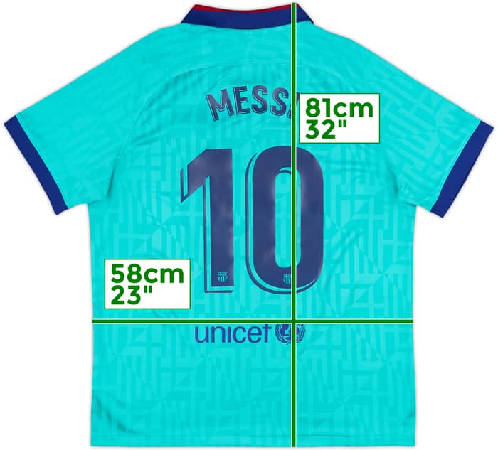 2019-20 Barcelona Third CL Shirt Messi #10 - 8/10 - (XL)