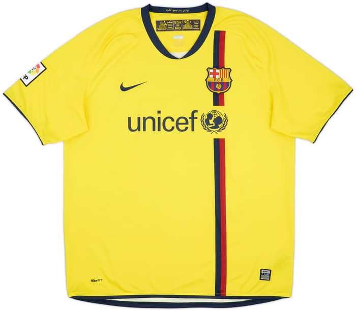 2008-10 Barcelona Away Shirt A.Iniesta #8 - 9/10 - (XL)