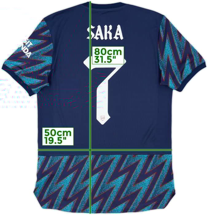 2021-22 Arsenal Player Issue Third Shirt Saka #7 - 9/10 - (M)