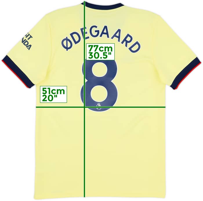 2021-22 Arsenal Away Shirt Odegaard #8 - 10/10 - (M)