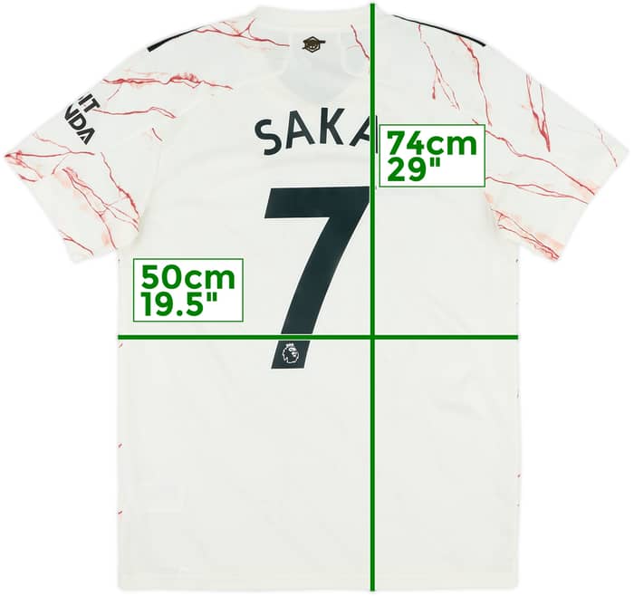 2020-21 Arsenal Away Shirt Saka #7 - 10/10 - (M)