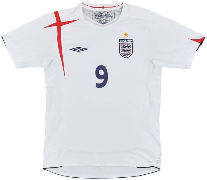 2005-07 England Home Shirt Rooney #9 - 5/10 - (M)