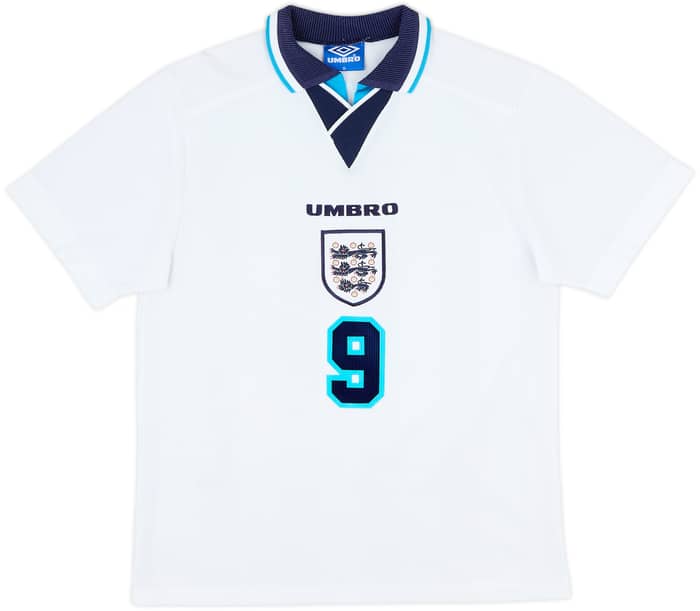 1995-97 England Home Shirt Shearer #9 - 8/10 - (M)