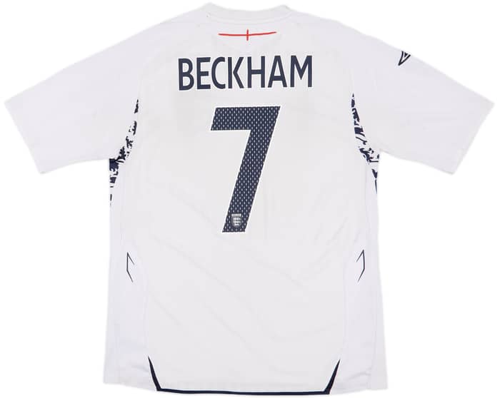 2007-09 England Home Shirt Beckham #7 - 5/10 - (L)