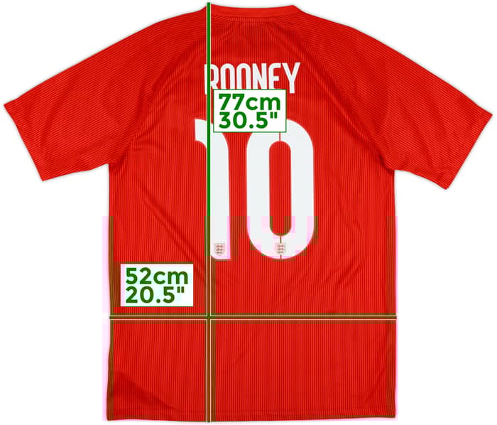 2014-15 England Away Shirt Rooney #10 - 10/10 - (M)