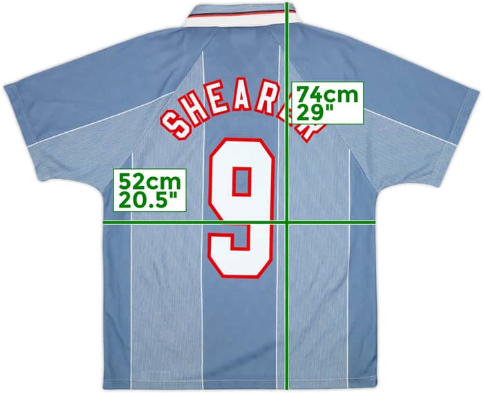 1996-97 England Away Shirt Shearer #9 - 9/10 - (M)