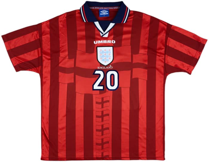 1997-99 England Away Shirt Owen #20 - 9/10 - (XXL)