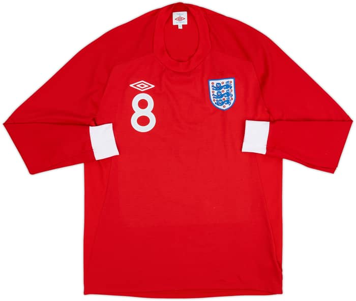 2010-11 England Away L/S Shirt #8 - 8/10 - (L)