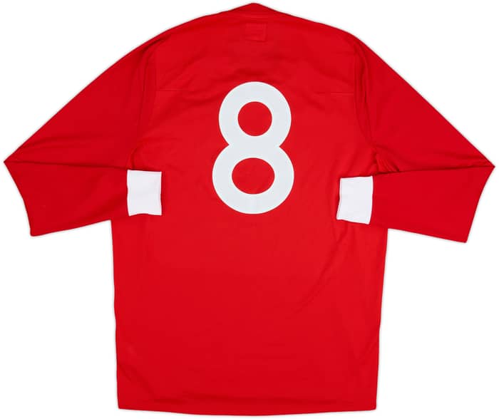 2010-11 England Away L/S Shirt #8 - 8/10 - (L)