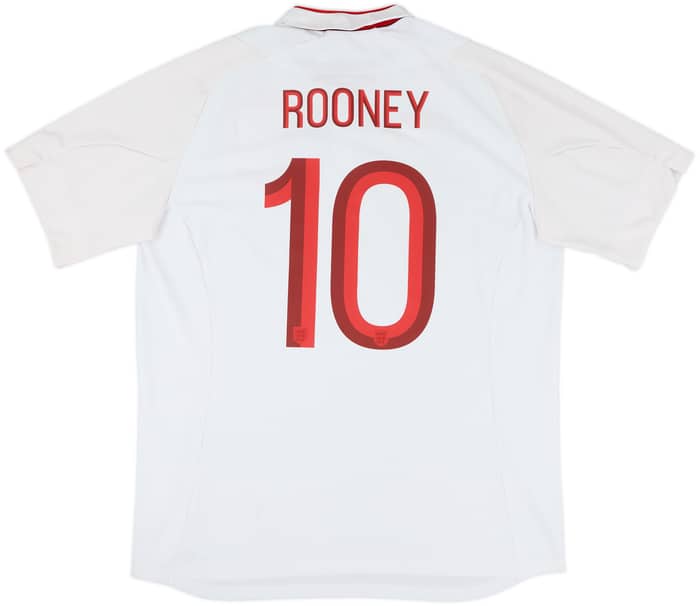 2012-13 England Home Shirt Rooney #10 - 8/10 - (XL)
