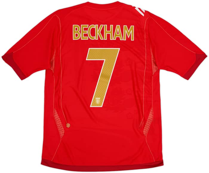 2006-08 England Away Shirt Beckham #7 (M)