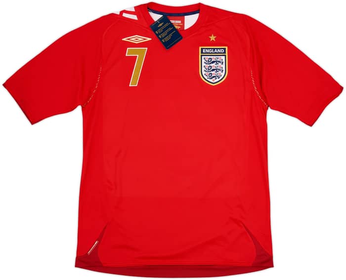 2006-08 England Away Shirt Beckham #7 (M)