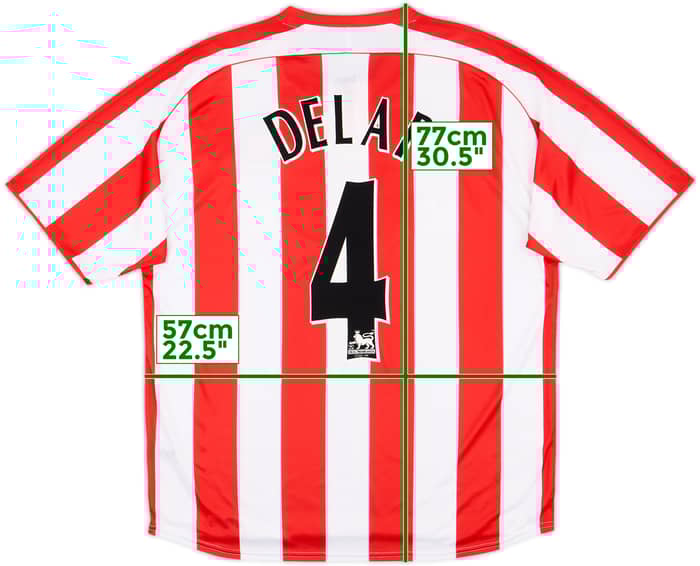 2005-07 Sunderland Home Shirt Delap #4 - 7/10 - (L)
