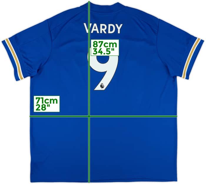 2020-21 Leicester Home Shirt Vardy #9 (3XL)