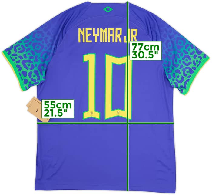2022-23 Brazil Away Shirt Neymar #10 (L)