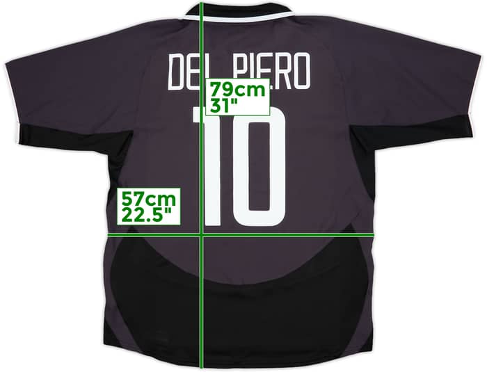 2003-04 Juventus Third Shirt Del Piero #10 - 8/10 - (XL)