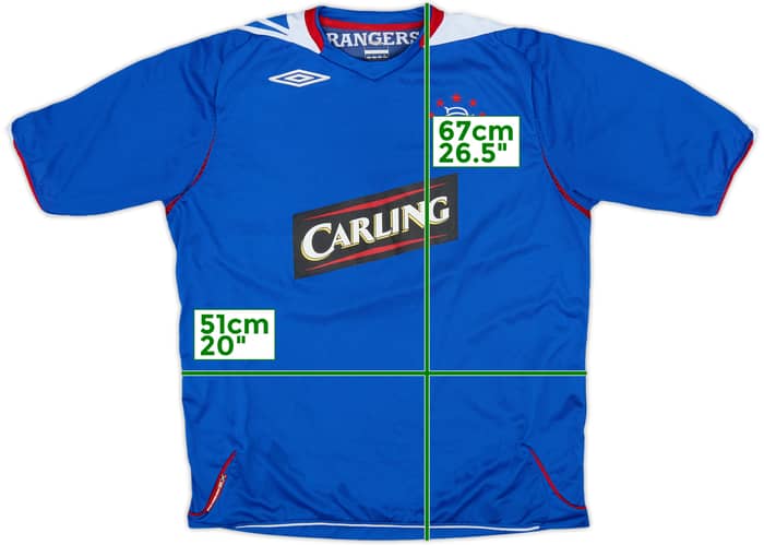 2006-07 Rangers Home Shirt - 8/10 - (L)
