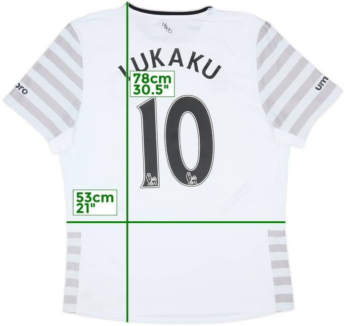 2015-16 Everton Away Shirt Lukaku #10 - 8/10 - (XL)