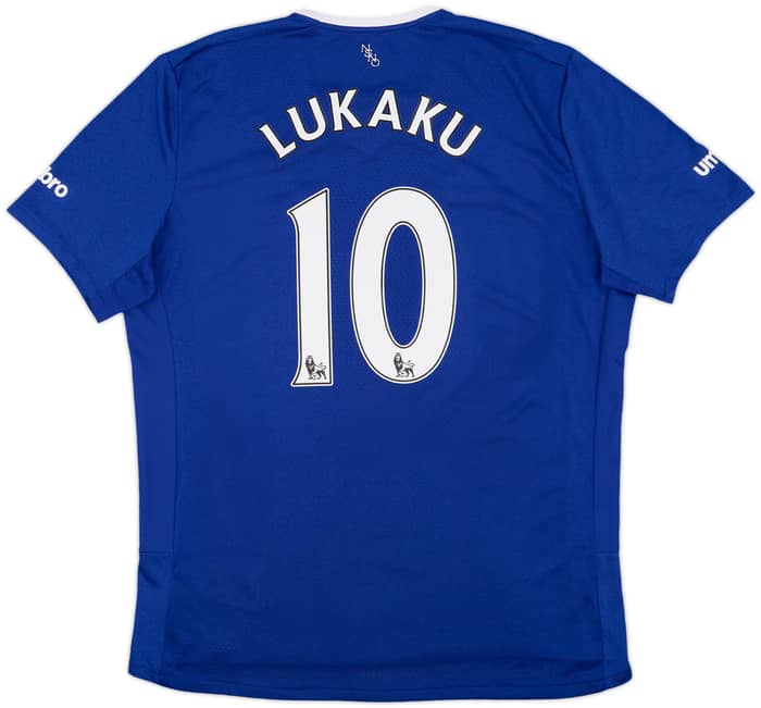 2015-16 Everton Home Shirt Lukaku #10 - 8/10 - (XL)