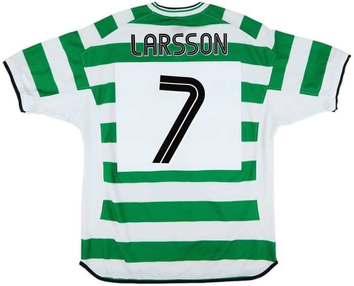 2001-03 Celtic Home Shirt Larsson #7 - 7/10 - (XL)