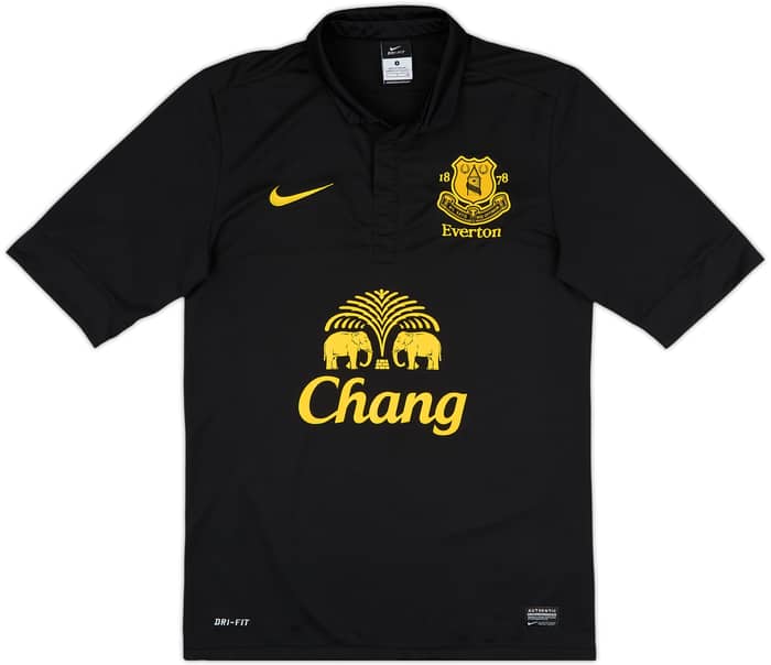 2012-13 Everton Away Shirt Baines #3 - 10/10 - (S)