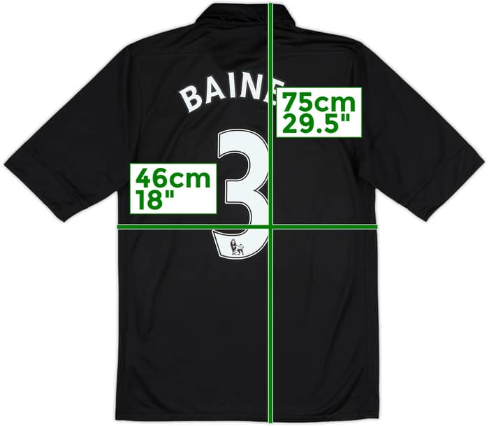 2012-13 Everton Away Shirt Baines #3 - 10/10 - (S)