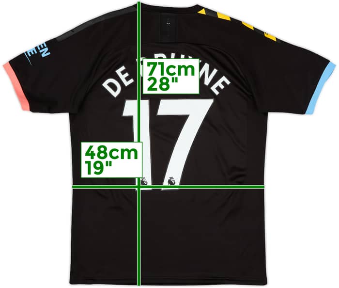 2019-20 Manchester City Away Shirt De Bruyne #17 - 9/10 - (M)