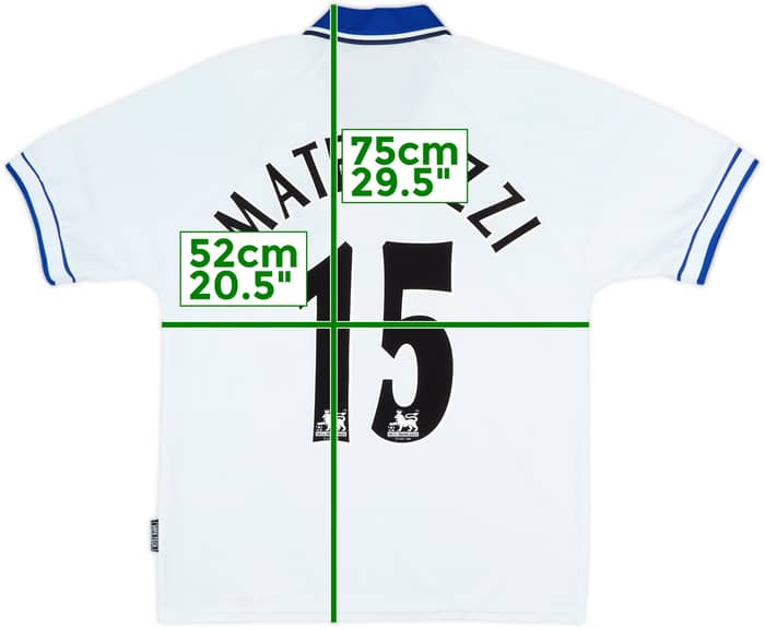 1998-99 Everton Away Shirt Materazzi #15 - 8/10 - (M)