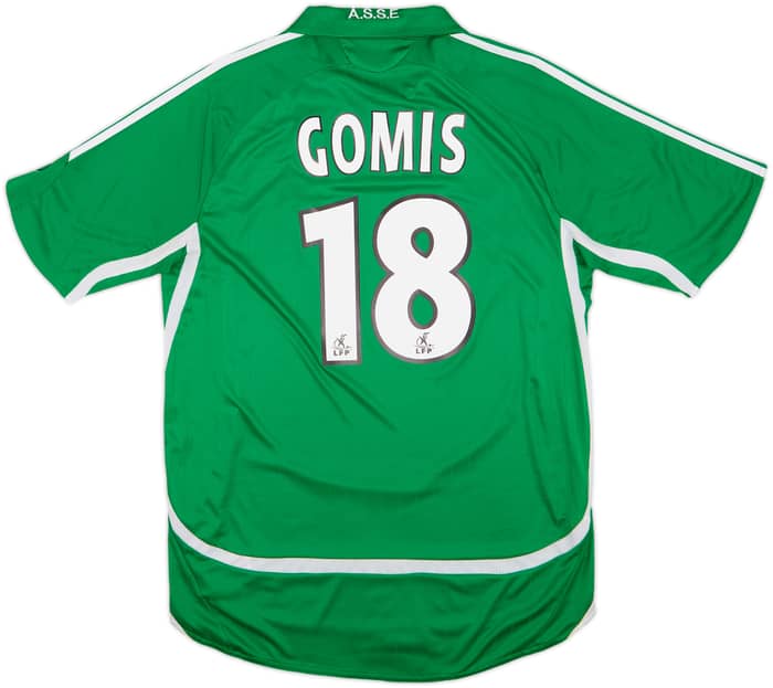 2006-07 Saint Etienne Home Shirt Gomis #18 - 8/10 - (M)