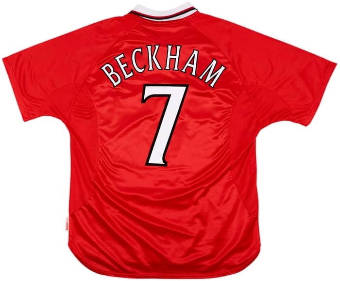 1999-00 Manchester United 'CL Winners' Shirt Beckham #7 - 9/10 - (XL)