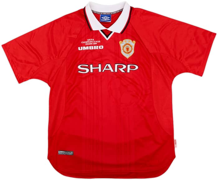 1999-00 Manchester United 'CL Winners' Shirt Beckham #7 - 9/10 - (XL)
